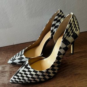 Black & White Sparkly Heels